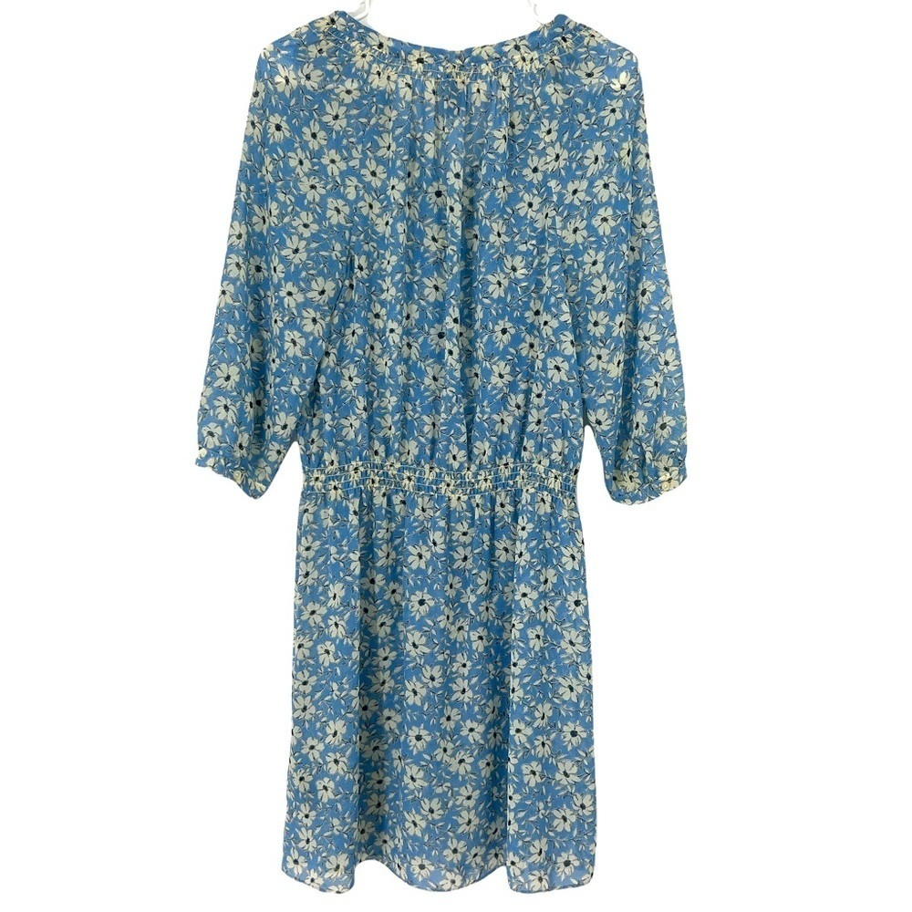 Lauren Ralph Lauren Lined fit & flare drop waist Blue floral dress Size 4 - Picture 5 of 14